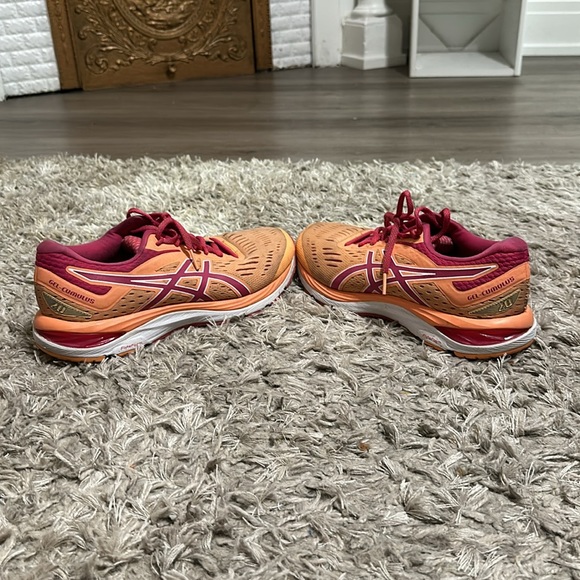 Asics Gel Cumulus 20 Pink Orange Womans Size 9.5 - Picture 4 of 7